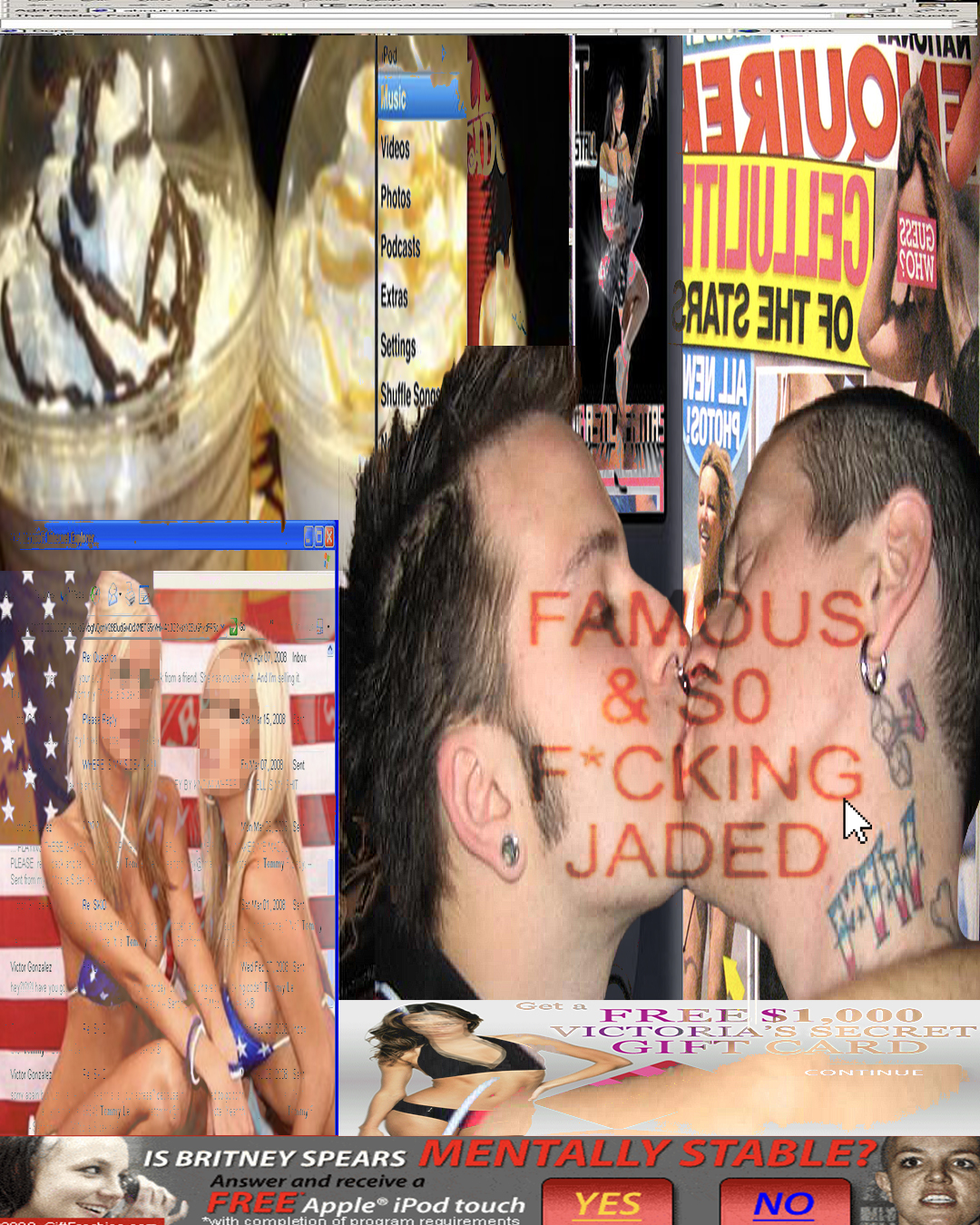 "Encrypted Webpage 7"</br>Digital Collage</br>2023