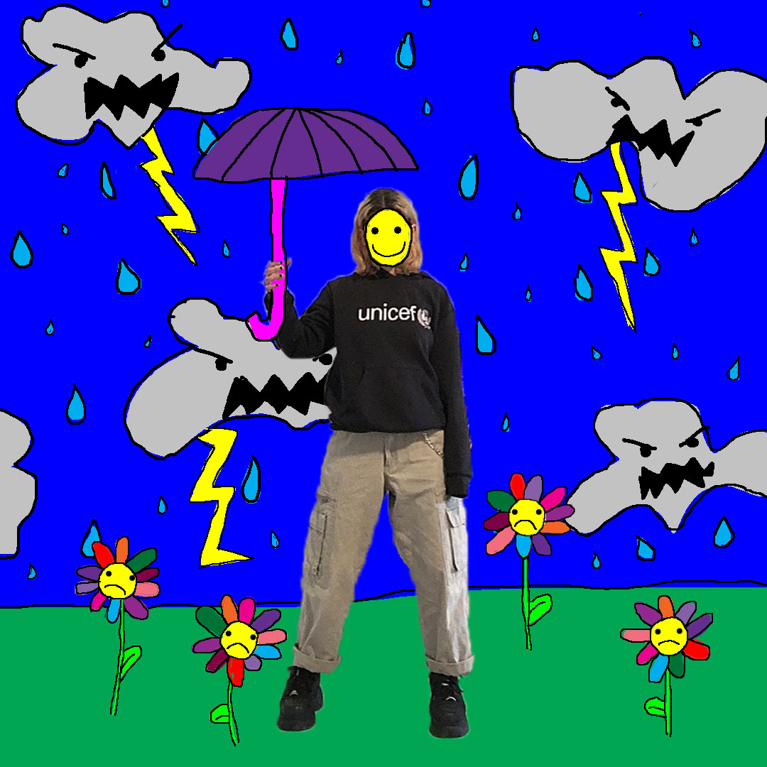 "It's Fine"</br>Digital Drawing/Collage</br>2020